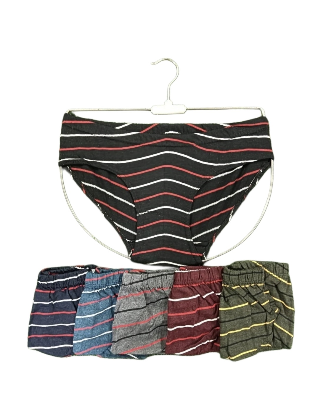 SONY PANTY Cotton Striped Brief Pack of 6 | Multicolor Daily Use Innerwear