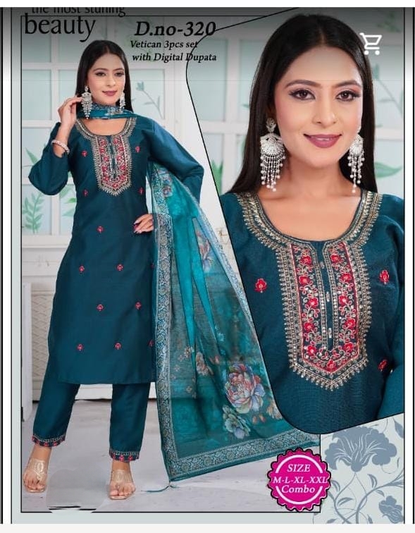 READYMADE SUIT (VETICAN SILK)