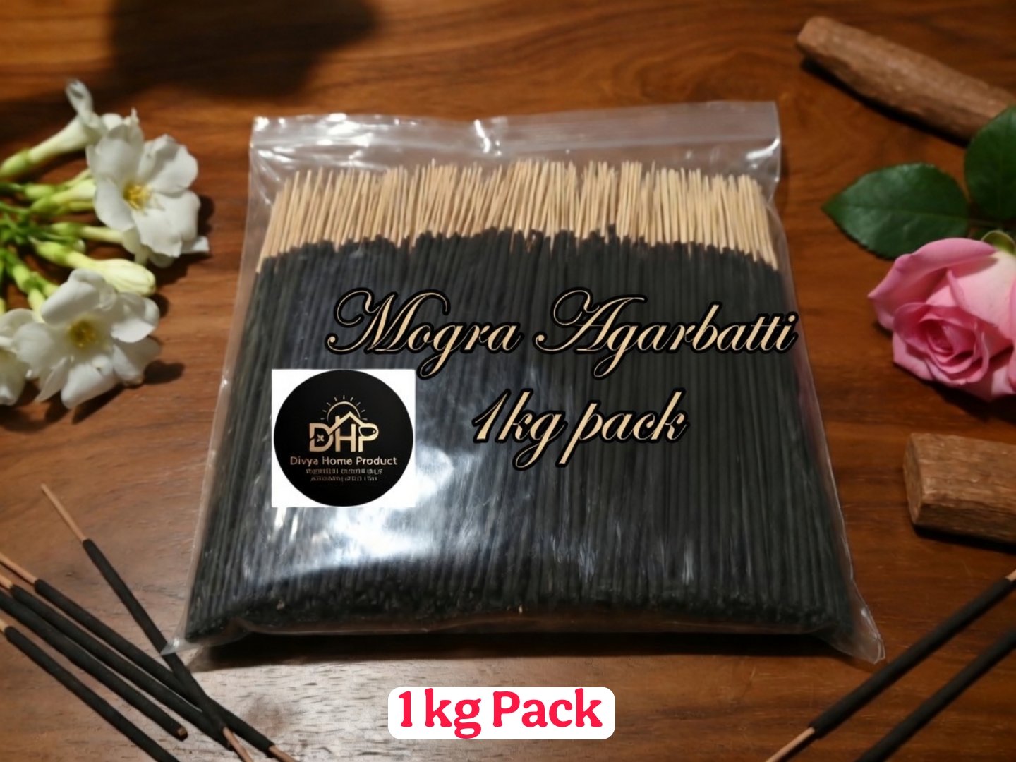 MOGRA AGARBATTI 1KG PACK FOR POOJA